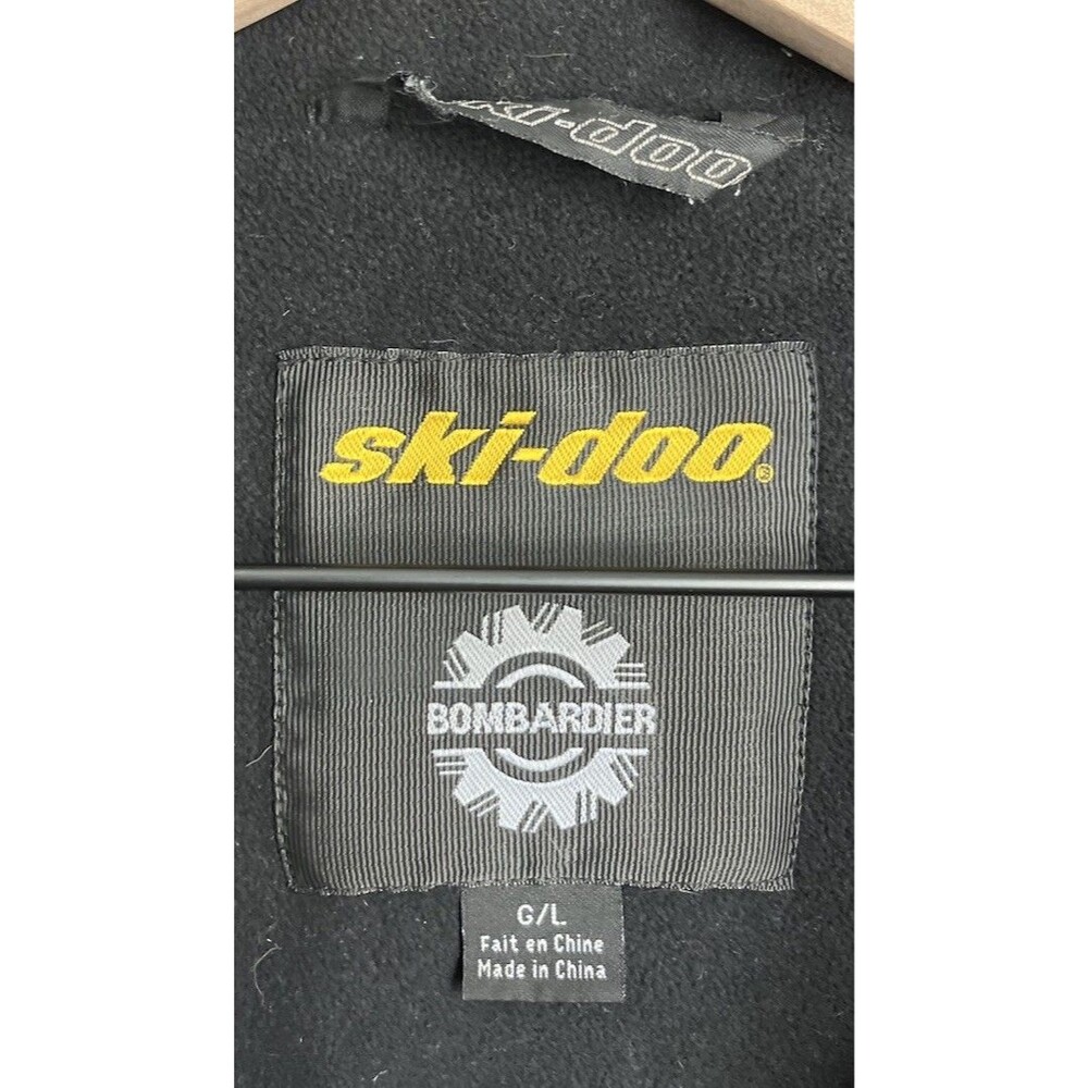 Vintage Ski-Doo Team Bombardier Men's L Jacket Black/Gray - Picture 5 of 12